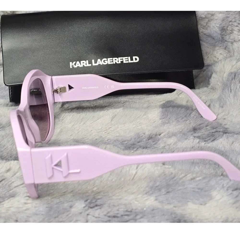 New Karl Lagerfeld KL6146S Lilac Cat Eye Sunglasses CE UKCA‎